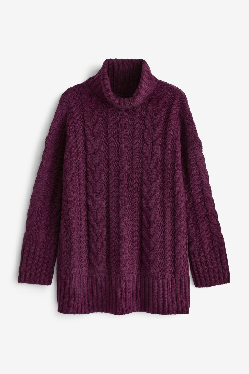 Banana Republic Breton Merino-Cashmere Women's Sweaters Purple | 65298-DXFI