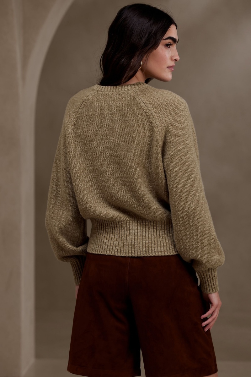 Banana Republic Wadi Marled Women's Sweaters Brown | 62307-GFOQ