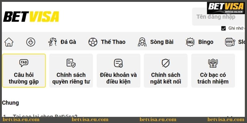 Hướng dẫn đăng ký Betvisa siêu nhanh chỉ với vài bước 4 Câu hỏi thường gặp về đăng ký tài khoản Betvisa